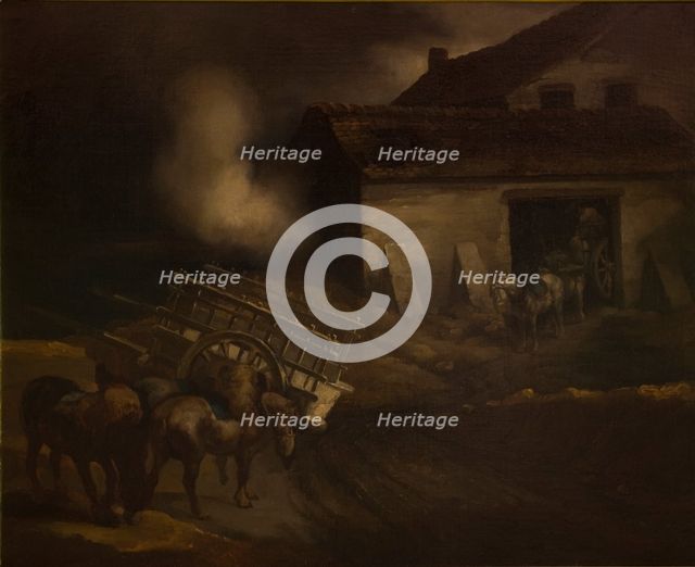 Plaster Works-Copy after Theodore Gericault’s Painting, between 1833-1835. Creator: Piotr Michalowski.