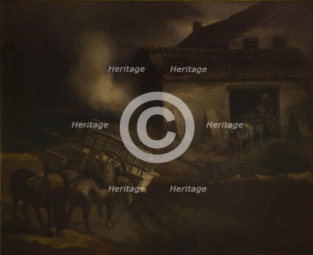 Plaster Works-Copy after Theodore Gericault’s Painting, between 1833-1835. Creator: Piotr Michalowski.