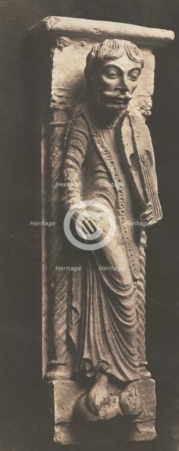 Plaster Cast of Romanesque Sculpture, c. 1854. Creator: Unidentified Photographer.