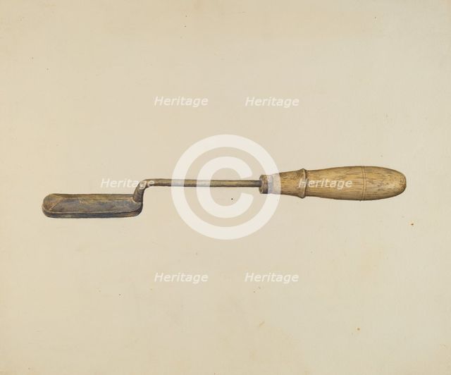 Plaster Iron, c. 1940. Creator: John Lang.