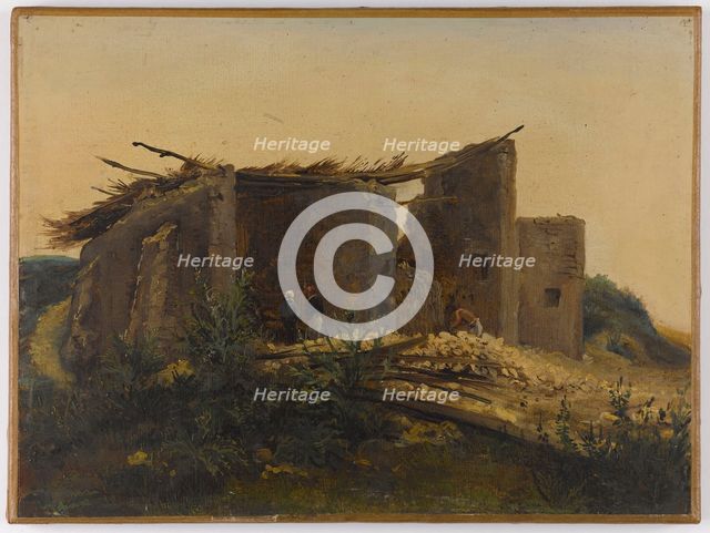 Plaster Kiln in Montmartre, 1834. Creator: Henri Arsene Macaire.