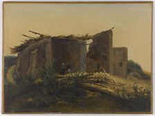 Plaster Kiln in Montmartre, 1834. Creator: Henri Arsene Macaire