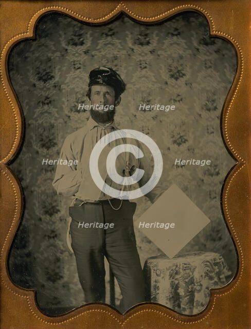 Plasterer in Oilskin Hat, 1850s-60s. Creator: Unknown.
