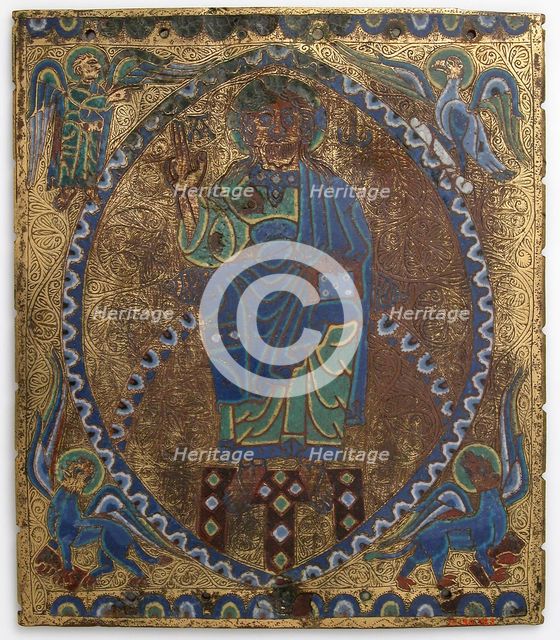 Plaque of Christ in Majesty, French, 12th-13th century. Creator: Unknown.