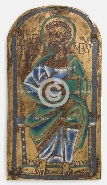 Plaque of St. Bartholomew, Lower Rhenish or Saxon, mid-12th century. Creator: Unknown.