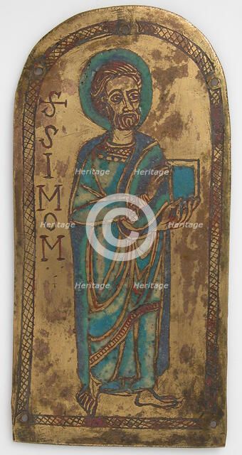 Plaque of St. Simon, German, 12th century. Creator: Unknown.