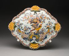 Plaque (one of a pair), Delft, c. 1750/60. Creator: Delftware