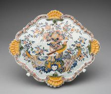 Plaque (one of a pair), Delft, c. 1750/60. Creator: Delftware