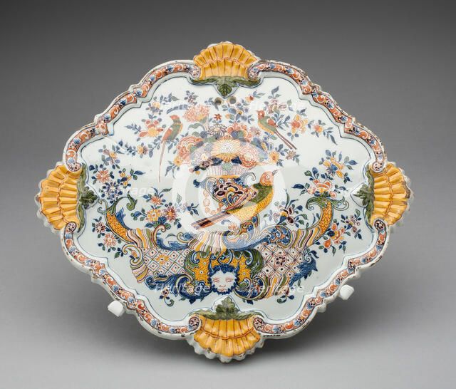 Plaque (one of a pair), Delft, c. 1750/60. Creator: Delftware.