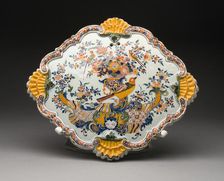 Plaque (one of a pair), Delft, c. 1750/60. Creator: Delftware