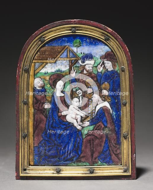 Plaque: Adoration of the Magi, c. 1480-1500. Creator: Monvaerni Master (French).