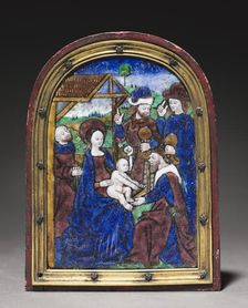 Plaque: Adoration of the Magi, c. 1480-1500. Creator: Monvaerni Master (French)