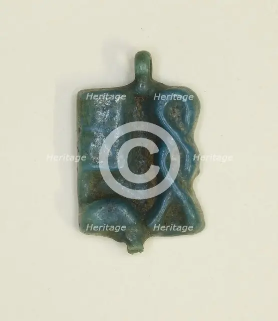 Plaque Amulet with the Name of the God Ptah, Egypt, Third Intermediate Period, Dynasty 21-25... Creator: Unknown.