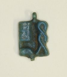 Plaque Amulet with the Name of the God Ptah, Egypt, Third Intermediate Period, Dynasty 21-25... Creator: Unknown