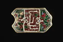 Plaque (Appliqué), 1300s. Creator: Unknown