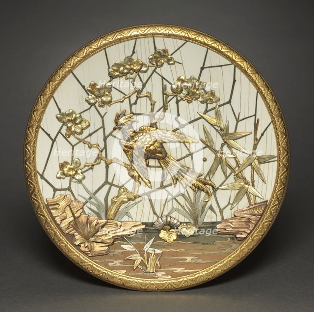 Plaque, c. 1880. Creator: Veuve Ferdinand Duvinage (French); Alphonse Giroux (French).