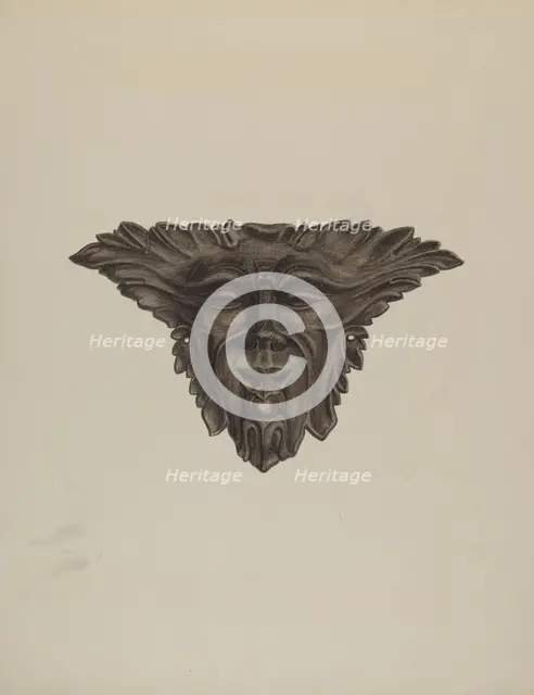 Plaque, c. 1941. Creator: Edmond Lorts.