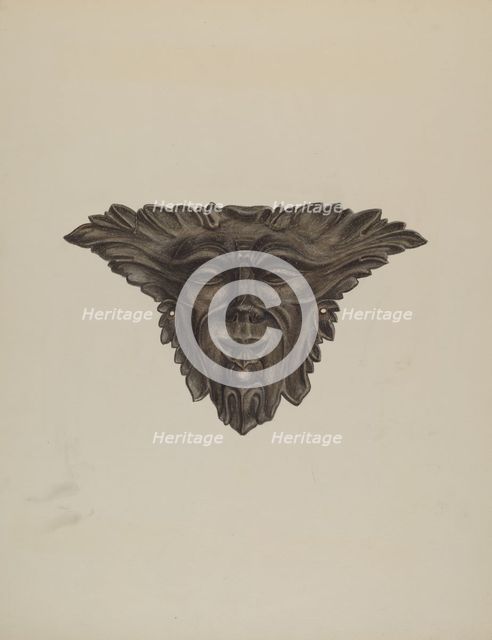 Plaque, c. 1941. Creator: Edmond Lorts.