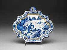 Plaque, Delft, c. 1730. Creator: Delftware