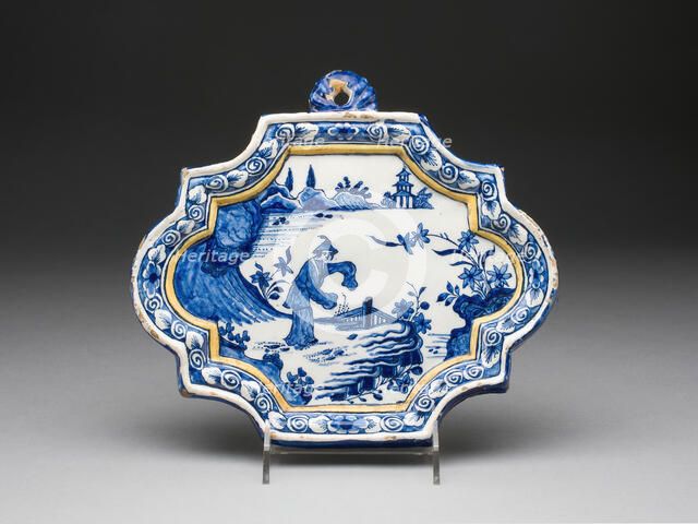 Plaque, Delft, c. 1730. Creator: Delftware.