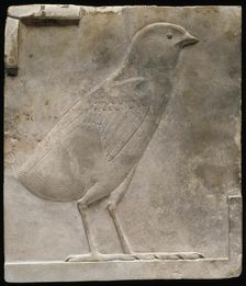 Plaque Depicting a Quail Chick, Egypt, Ptolemaic Period (332-30 BCE). Creator: Unknown
