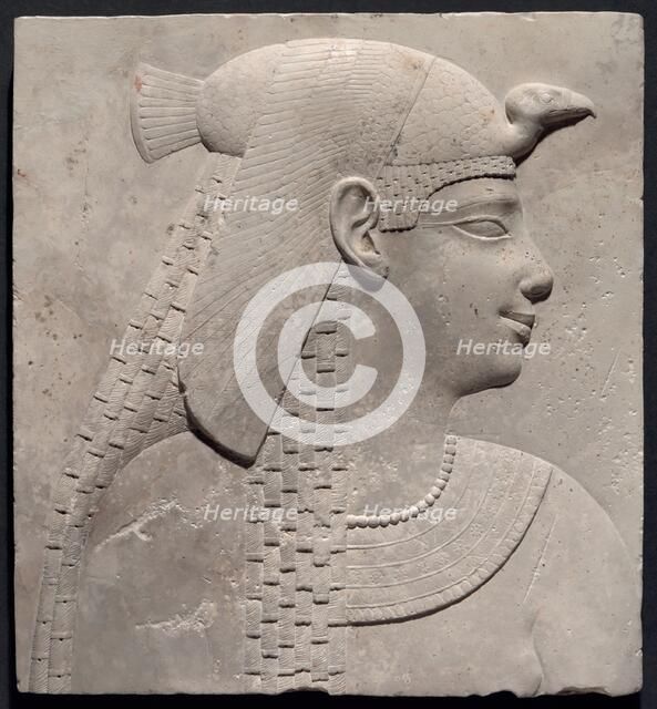 Plaque Depicting a Queen or Goddess, Egypt, Ptolemaic Period (332-30 BCE). Creator: Unknown.