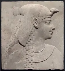 Plaque Depicting a Queen or Goddess, Egypt, Ptolemaic Period (332-30 BCE). Creator: Unknown