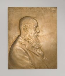 Plaque depicting George A. Lucas, Esq., 1890/1908. Creator: Victor David Brenner
