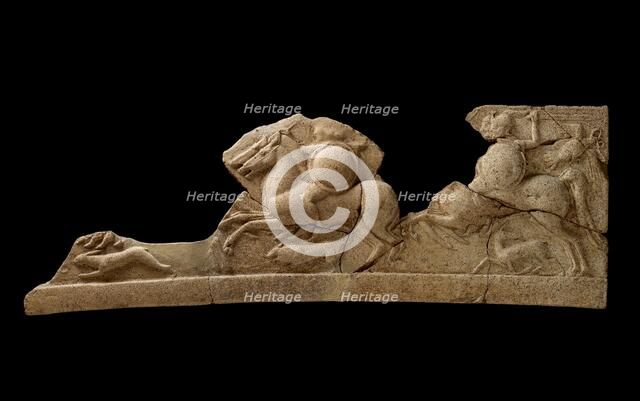 Plaque, fragment, 6th century BC. Artist: Unknown.