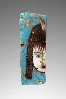 Plaque Fragment with a Theater Mask, 1st century B.C. Creator: Unknown