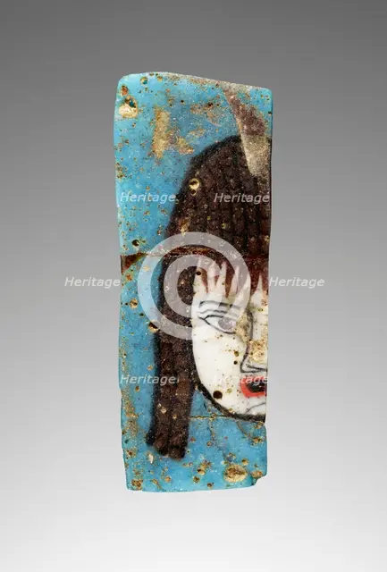 Plaque Fragment with a Theater Mask, 1st century B.C. Creator: Unknown.