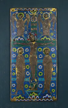 Plaque from a Book Cover with the Crucifixion, 1st half of 1200s. Creator: Unknown