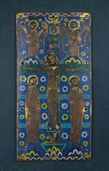 Plaque from a Book Cover with the Crucifixion, 1st half of 1200s. Creator: Unknown
