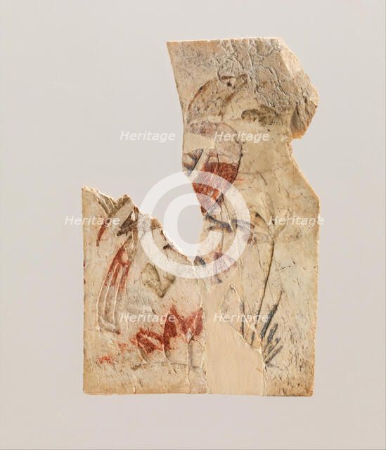 Plaque from a Casket with a bird, Coptic, 4th-5th century. Creator: Unknown.