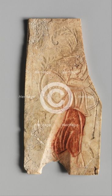 Plaque from a Casket with a Dancing Woman, Coptic, 4th-5th century. Creator: Unknown.