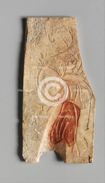 Plaque from a Casket with a Dancing Woman, Coptic, 4th-5th century. Creator: Unknown.