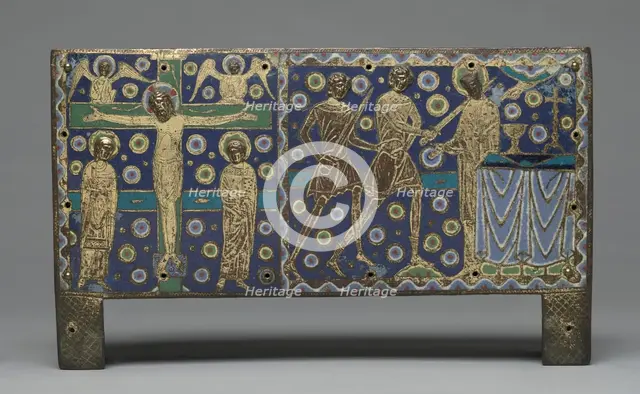 Plaque from a Chasse for Relics of Saint Thomas Becket, 1220-1225. Creator: Master G. Alpais (French); Workshop, and.