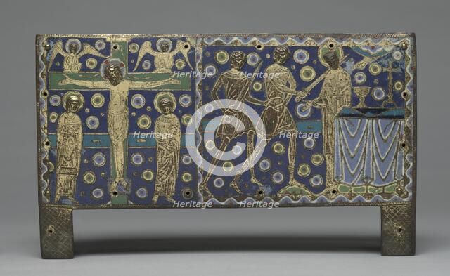 Plaque from a Chasse for Relics of Saint Thomas Becket, 1220-1225. Creator: Master G. Alpais (French); Workshop, and.