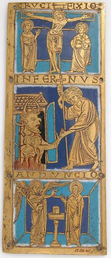 Plaque from a Portable Altar with Scenes from the Life of Jesus, German, ca. 1160-80. Creator: Unknown