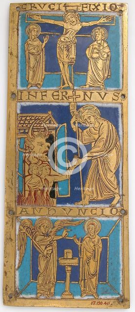 Plaque from a Portable Altar with Scenes from the Life of Jesus, German, ca. 1160-80. Creator: Unknown.