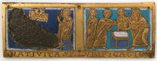 Plaque from a Portable Altar with Scenes from the Life of Jesus, German, ca. 1160-80. Creator: Unknown