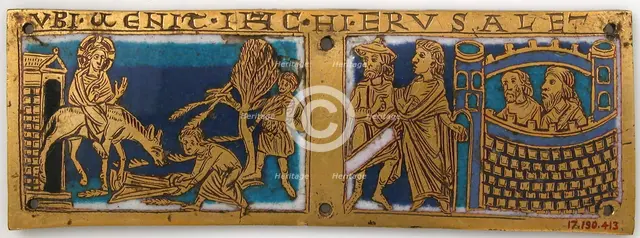 Plaque from a Portable Altar with Scenes from the Life of Jesus, German, ca. 1160-80. Creator: Unknown.