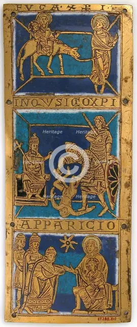 Plaque from a Portable Altar with Scenes from the Life of Jesus, German, ca. 1160-80. Creator: Unknown.