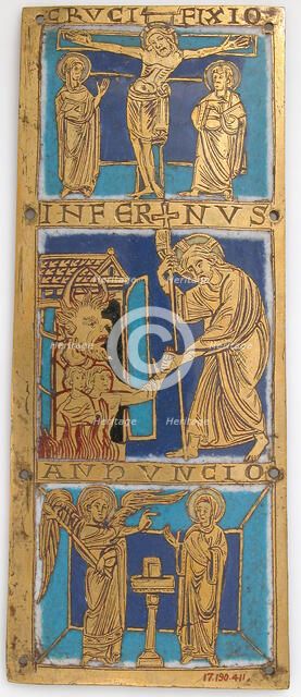 Plaque from a Portable Altar with Scenes from the Life of Jesus, German, ca. 1160-80. Creator: Unknown.