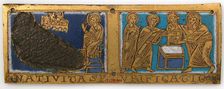 Plaque from a Portable Altar with Scenes from the Life of Jesus, German, ca. 1160-80. Creator: Unknown