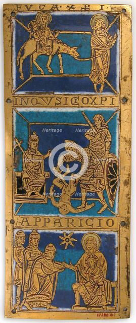 Plaque from a Portable Altar with Scenes from the Life of Jesus, German, ca. 1160-80. Creator: Unknown.