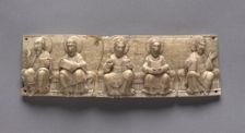 Plaque from a Portable Altar: Christ and the Apostles, 1050-1100. Creator: Unknown