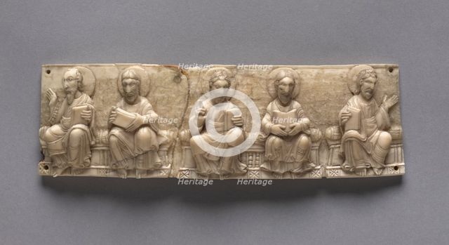 Plaque from a Portable Altar: Christ and the Apostles, 1050-1100. Creator: Unknown.
