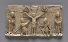 Plaque from a Portable Altar Showing the Crucifixion, 1050-1100. Creator: Unknown