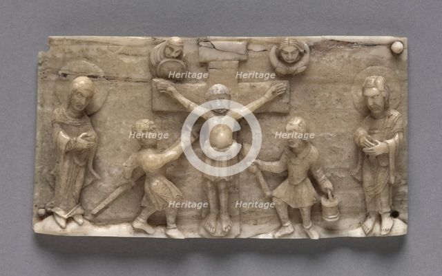 Plaque from a Portable Altar Showing the Crucifixion, 1050-1100. Creator: Unknown.
